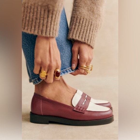 Sezane Shoes - Sézane Andrea Terracotta Loafers Women’s Size 40 Leather